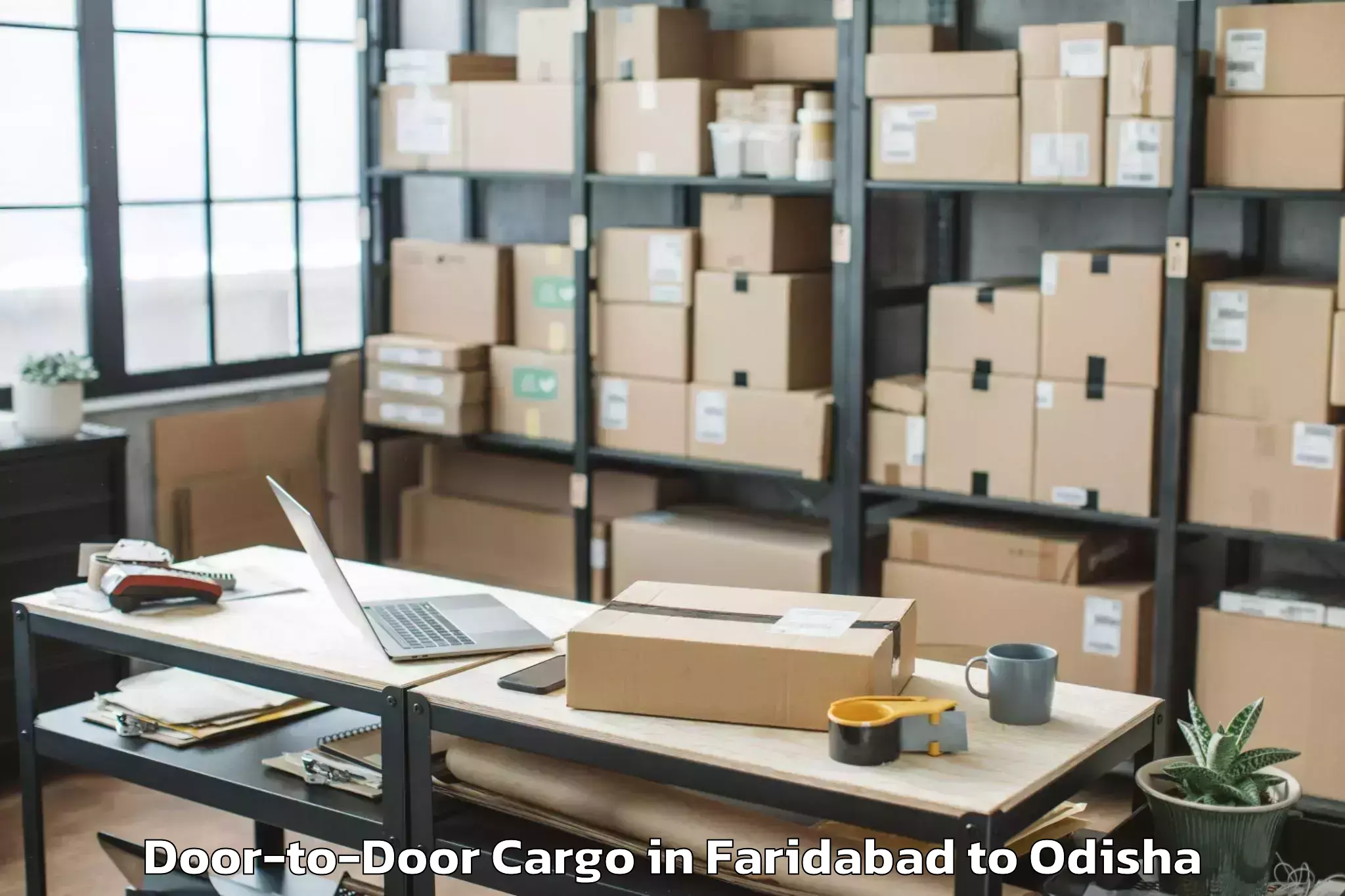 Book Faridabad to Baisinga Door To Door Cargo Online